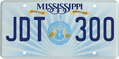 MS license plate JDT300