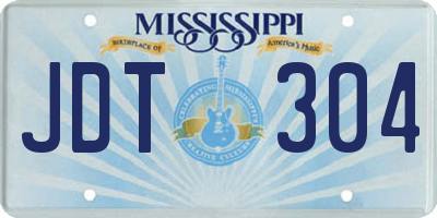 MS license plate JDT304