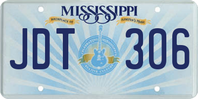 MS license plate JDT306
