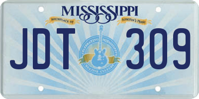 MS license plate JDT309