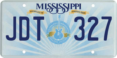 MS license plate JDT327