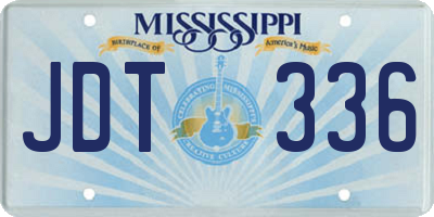 MS license plate JDT336