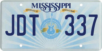 MS license plate JDT337