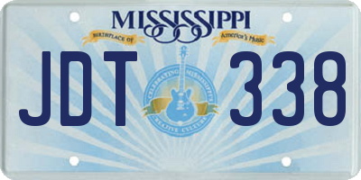 MS license plate JDT338
