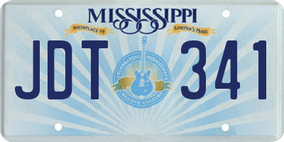 MS license plate JDT341