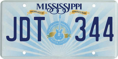 MS license plate JDT344
