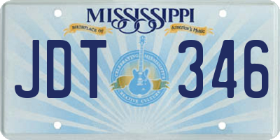 MS license plate JDT346