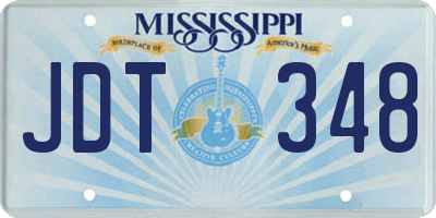 MS license plate JDT348