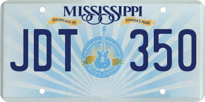 MS license plate JDT350