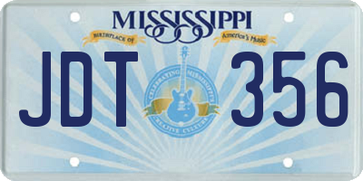 MS license plate JDT356