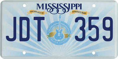 MS license plate JDT359