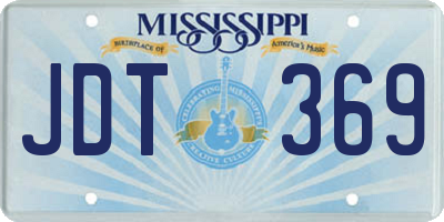 MS license plate JDT369
