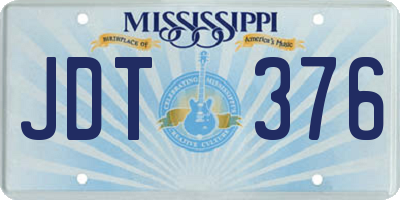MS license plate JDT376