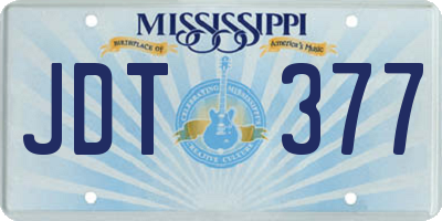 MS license plate JDT377