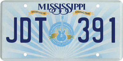 MS license plate JDT391