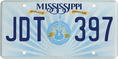 MS license plate JDT397