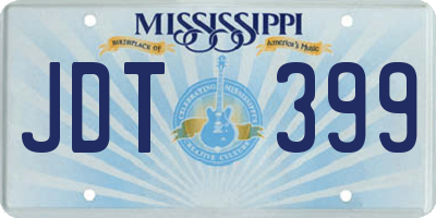 MS license plate JDT399