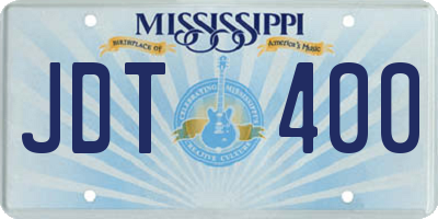 MS license plate JDT400