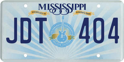 MS license plate JDT404