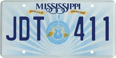 MS license plate JDT411