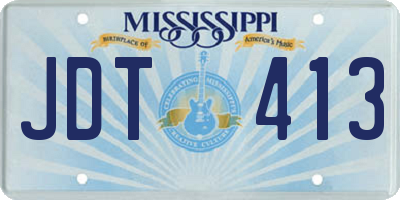 MS license plate JDT413