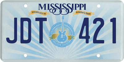 MS license plate JDT421