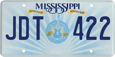 MS license plate JDT422