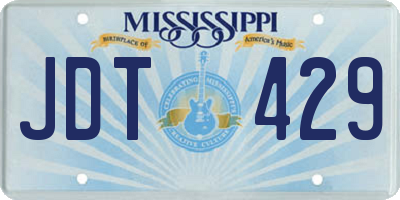 MS license plate JDT429