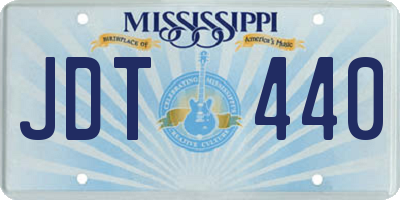 MS license plate JDT440