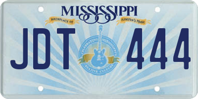 MS license plate JDT444