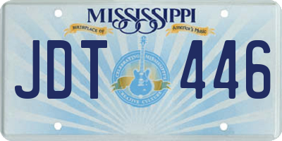 MS license plate JDT446