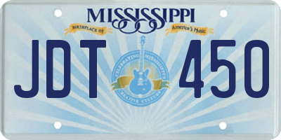 MS license plate JDT450