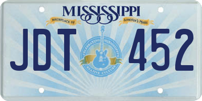 MS license plate JDT452