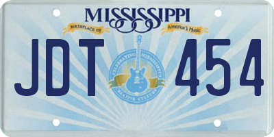 MS license plate JDT454