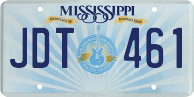 MS license plate JDT461