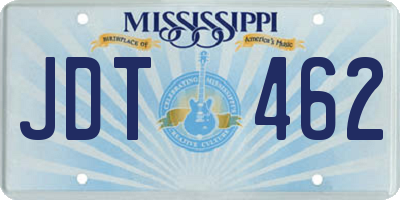 MS license plate JDT462