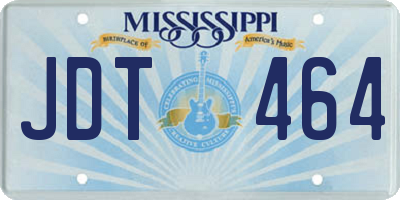 MS license plate JDT464
