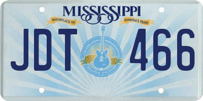 MS license plate JDT466