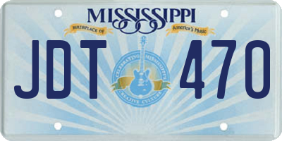 MS license plate JDT470