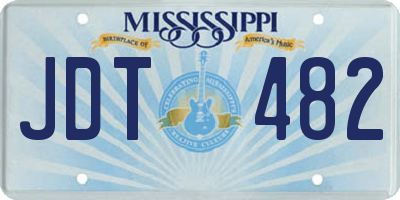 MS license plate JDT482