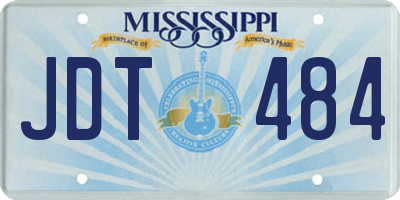 MS license plate JDT484