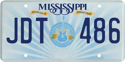 MS license plate JDT486