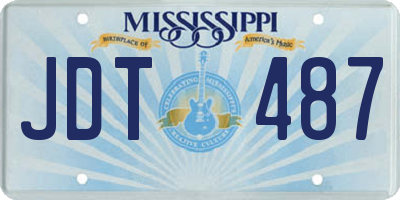 MS license plate JDT487