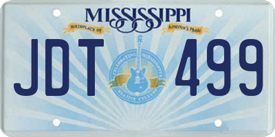 MS license plate JDT499