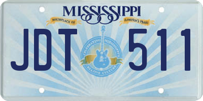 MS license plate JDT511