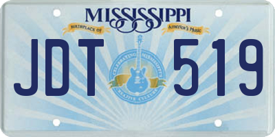 MS license plate JDT519