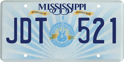 MS license plate JDT521