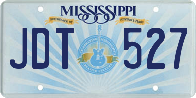 MS license plate JDT527