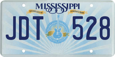 MS license plate JDT528