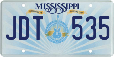 MS license plate JDT535